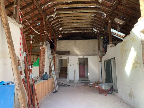 Haus mit Flachdach